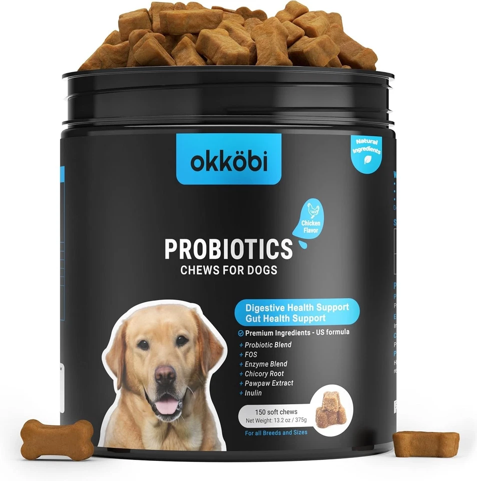 150 Chews of Vet-Approved Probiotics for Dogs - Digestive Comfort & Relief - Image 3 of 4