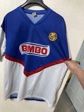 Club America Soccer Jersey Mens Large Blue Bimbo Corona #18 Futbol Shirt Mexico