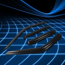 Tint Tape-on Window Visor Wind Sun Rain Deflector for 00-04 Frontier Crew Cab