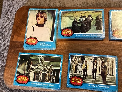 1977 Star Wars Blue Series 1 Complete Set 66 Cards Topps Rare Vintage! EX + - Picture 4 of 10