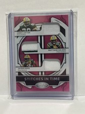 JAMES LOFTON JAYDEN REED Mathew Golden 2025 CERTIFIED TRIPLE PATCH PINK ETCH /35