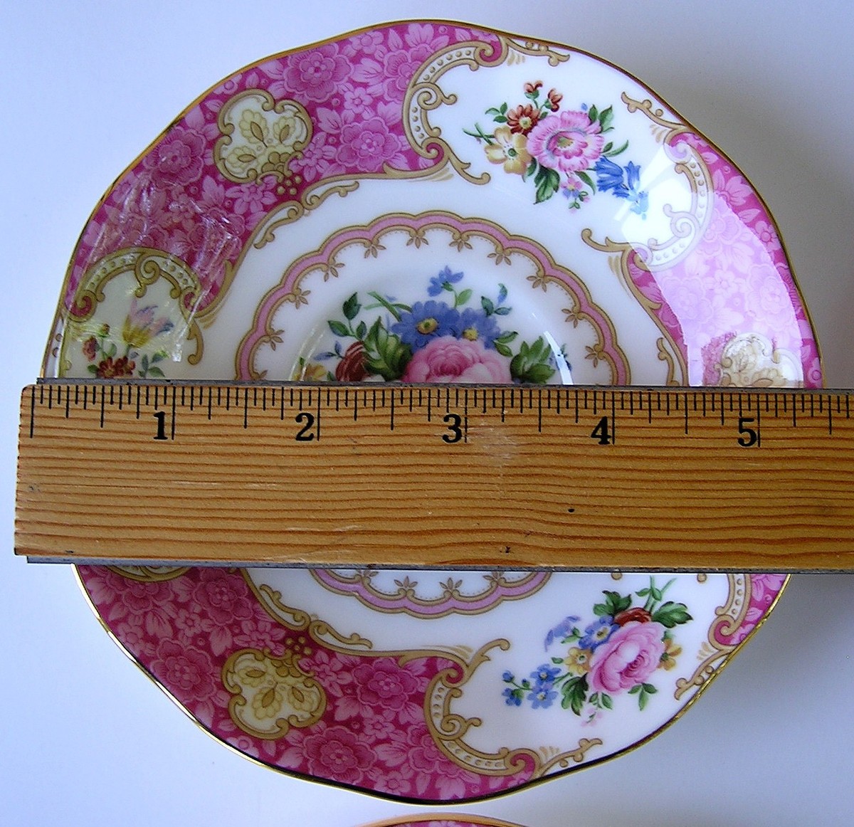 Vintage Royal Albert Bone China LADY CARLYLE Pair of Saucers +