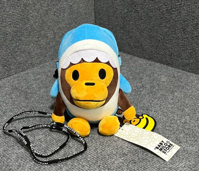 Baby Milo by BAPE Blue Shark Monkey Bag – Unisex Shoulder