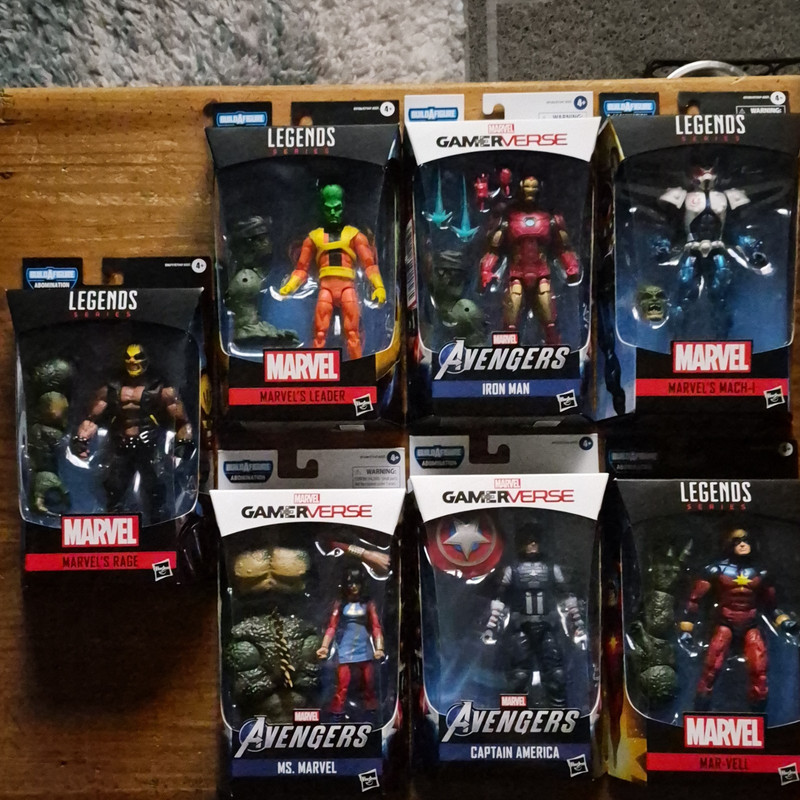 Hasbro Marvel Legends Avengers 7 figures Abomination Iron Man Rage Unopened