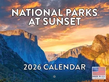 National Park Sunset Calendar 2026 Monthly Wall Calender 12 Month 12x18