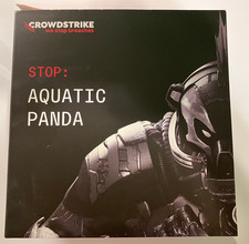 CrowdStrike Stop Aquatic Panda Collectible Action Figure Cybersecurity Tech