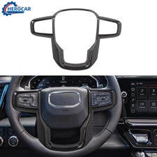 Interior Steering Wheel Trim Cover Overlays Decor Molding For GMC Sierra 2019-23