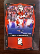 2025 Uno Elite Alt Jerseys Red - #063 Christian Gonzalez - New England Patriots