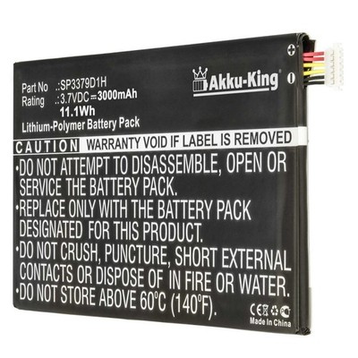 Akku-King Akku für Samsung SM-T310 Galaxy Tab 3 8.0 WiFi 3000mAh