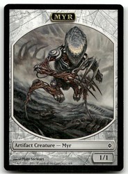 Myr Token #4 New Phyrexia MTG Token