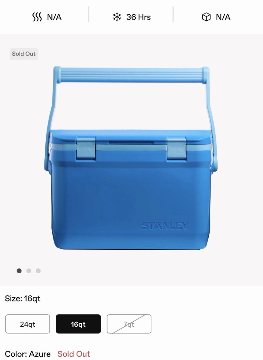 YA−MAN STA-209L BLUE STANLEY Easy-Carry Outdoor Cooler 16qt, 21 CANS- Azure Blue NEW | eBay