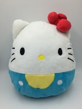 Hello Kitty Original Squishmallow,Plush,12",Sanrio,Blue & White