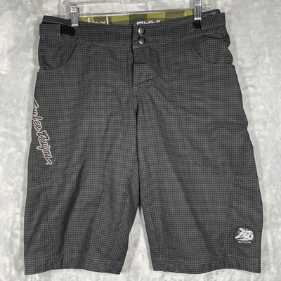 #ad Troy Lee Designs Skyline MTB Shorts Mens 34 Black Grid Mountain Bike Cycling $29.95