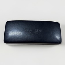 CALVIN KLEIN Eyewear Case Faux Leather Hard Clam Shell Felt Interior
