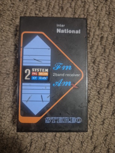 Vintage Inter National  Stereo AM FM Radio Model ICF614 untested 
