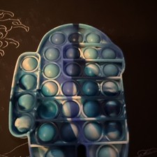 Among us blue pop it