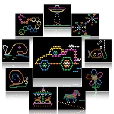 10x Template Pattern Refills for Basic Fun Lite Brite Ultimate Classic - 10 pack