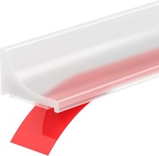39" Shower Threshold Water Dam - Self-Adhesive Silicone Barrier Seal Strip for B