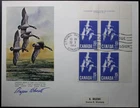 Canada #415, Signed By Artist, U.R. Plate Block, Plate #2, First Day Cover
