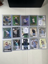 2024 UD Portfolio Golf - Auto, Numbered, And Parallel 15 Card Lot