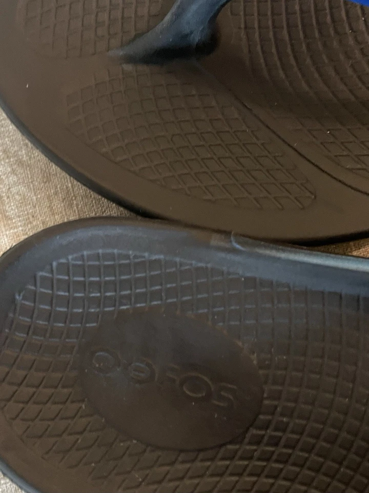 OOFOS 女式 OOlala 奢华恢复矫正鞋底凉鞋亚特兰蒂斯蓝色 11 码 — 第 4/4 张图片