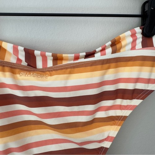 Nuevo con etiquetas Billabong Ray of Gold Traje de Baño Parte Inferior Bikini Rayas Elastizado Playa Piscina 12 - Imagen 6 de 13
