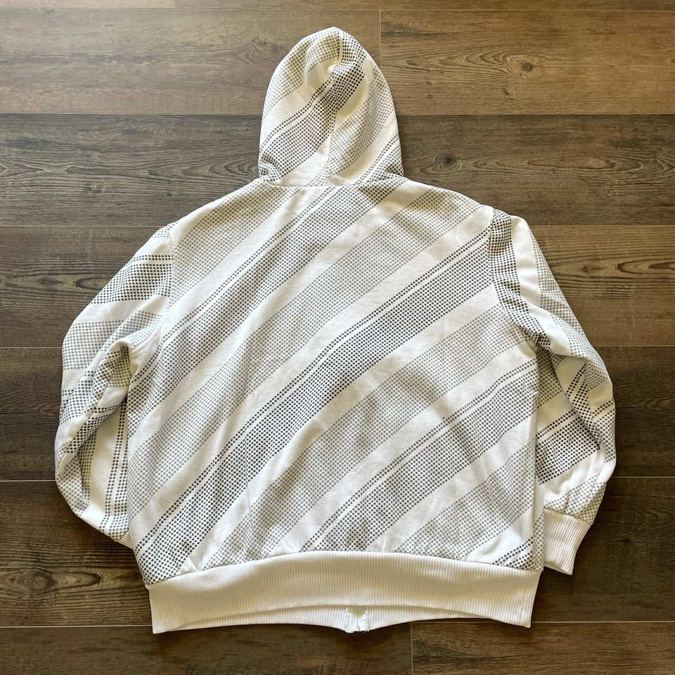 Sudadera con Capucha Sherpa Forrada Térmicamente OP Ocean Pacific De Colección Y2K Años 90 Para Hombres XL AOP Foto 3 de 4