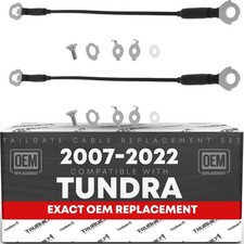 Tailgate Cable Set For Tundra - Support Straps Metal 17.75 Long.