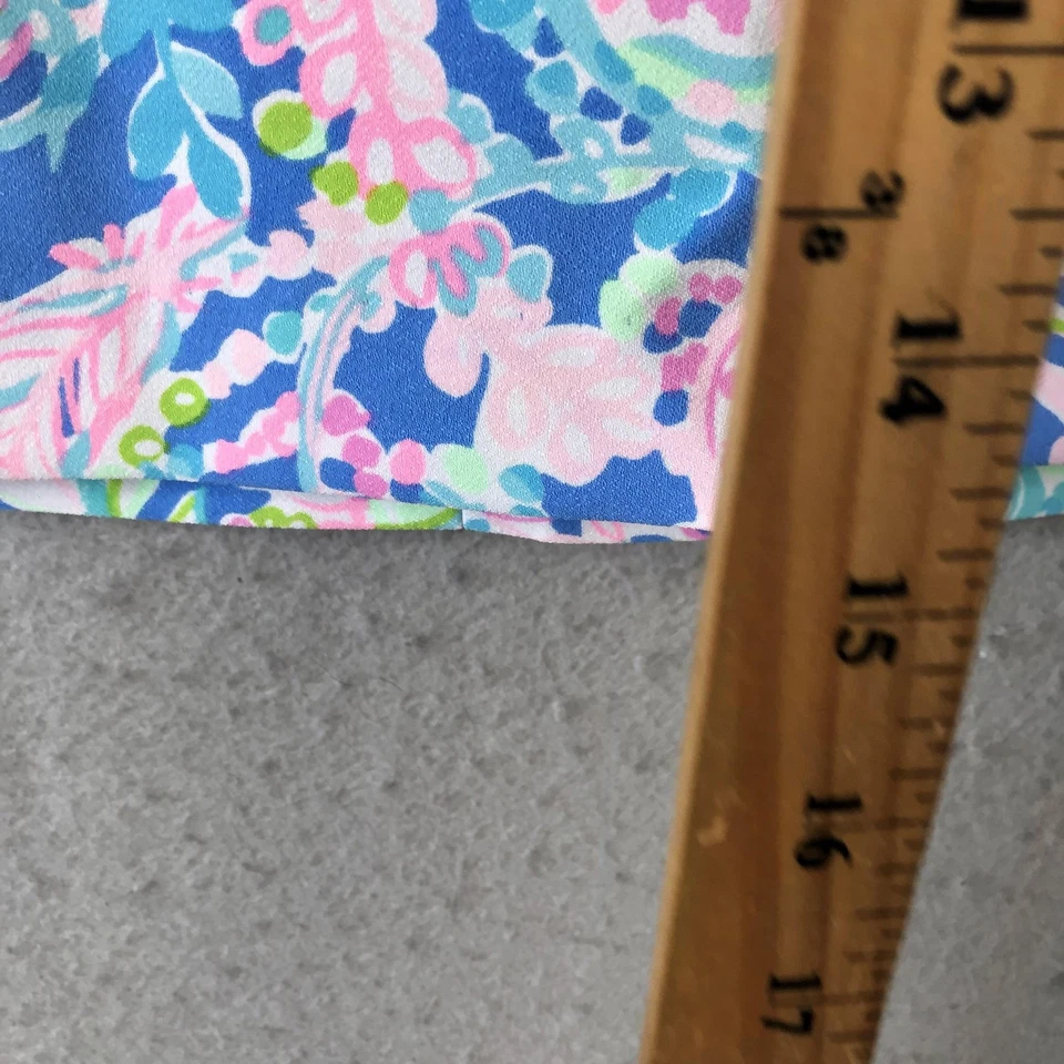 Falda Lilly Pulitzer Mujer 0 Azul Rosa Verde Cachemira Forrada Elastizada Mini Bolsillos Foto 4 de 4