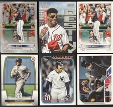6 Card Baseball Lot Juan Soto Nationals / Padres / Yankees Dynasty Insert & More