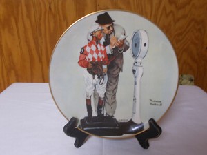 1974 Norman Rockwell "The Kentucky Derby" Gorham Collector Plate-8.5” Diameter
