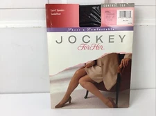 Vintage Jockey Sheer Comfortable Control Top Pantyhose Sz S Tuxedo Black Y2K