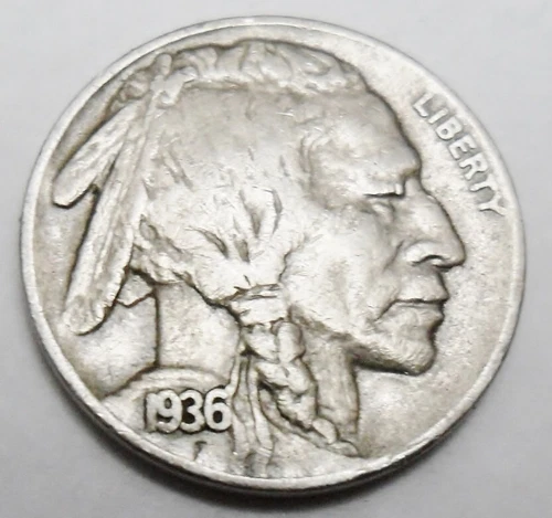 1936 P INDIAN HEAD "BUFFALO" NICKEL   *XF - EXTREMELY FINE*   **FREE SHIPPING**