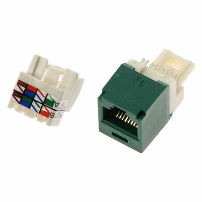 Panduit CJ688TPGR Mini-Com  TX6  PLUS TP Style UTP Jack Module, Black (Qty 24)