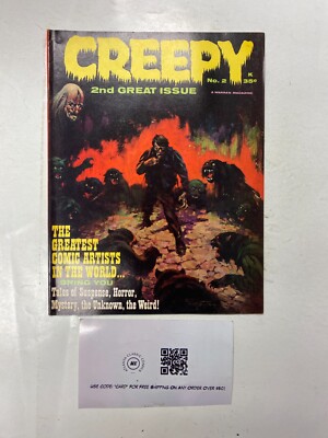 Creepy # 2 VF/NM Warren Comic Book Magazine 1964 Frazetta Cover Monster 5 LI4