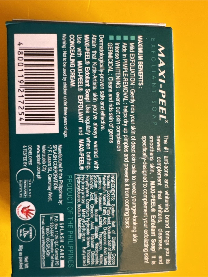 1- Jabón Micro Exfoliante Maxi-Peel 90g con Loción Exfoliante para Cuello y Cuerpo Maxi-Peel Foto 3 de 4