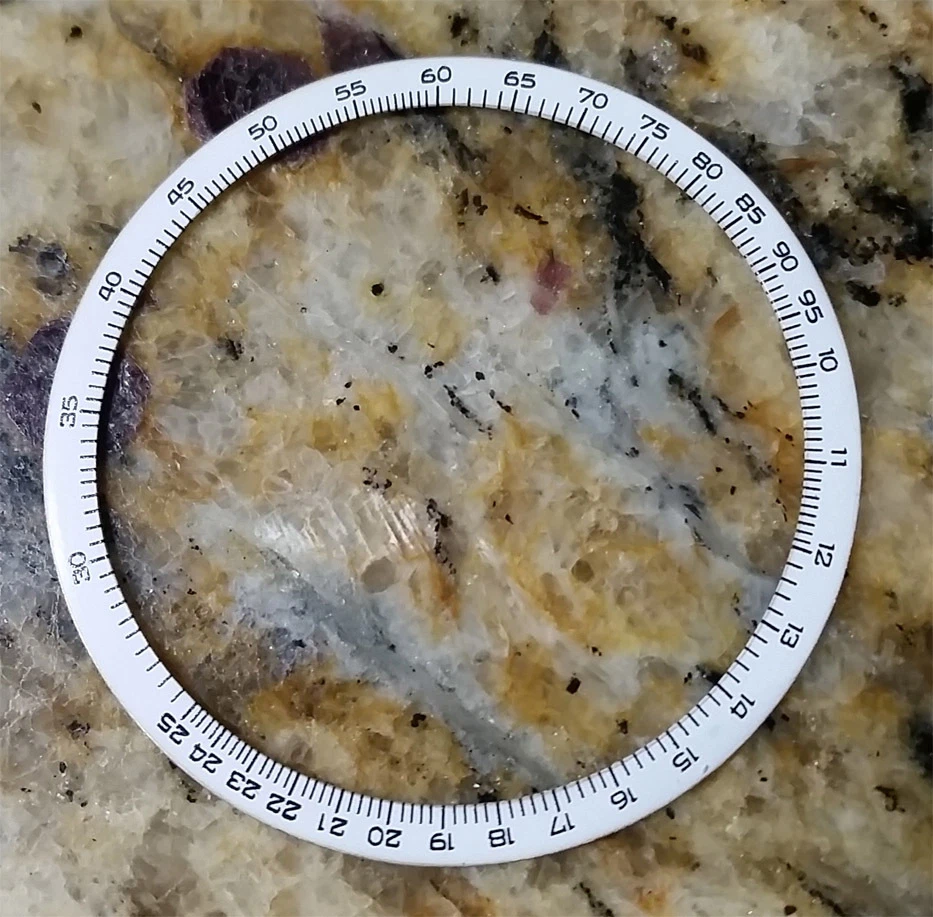 BEZEL AOPA NAVITIMER COSMONAUTE SLIDE RULE INSERT 806 - Image 2 of 2