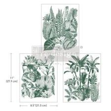 Green Foliage | Middy Transfer | Redesign with Prima | 8.5" x 11"