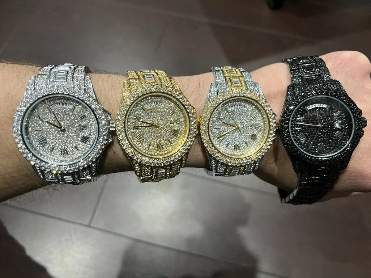 Male sale diamond watch