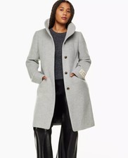Nwt Aritzia Wilfred Cocoon Wool Coat / Grey/ Xs