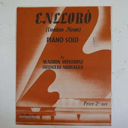 piano solo ENLLORO marion sunshine & obdulio morales 1945