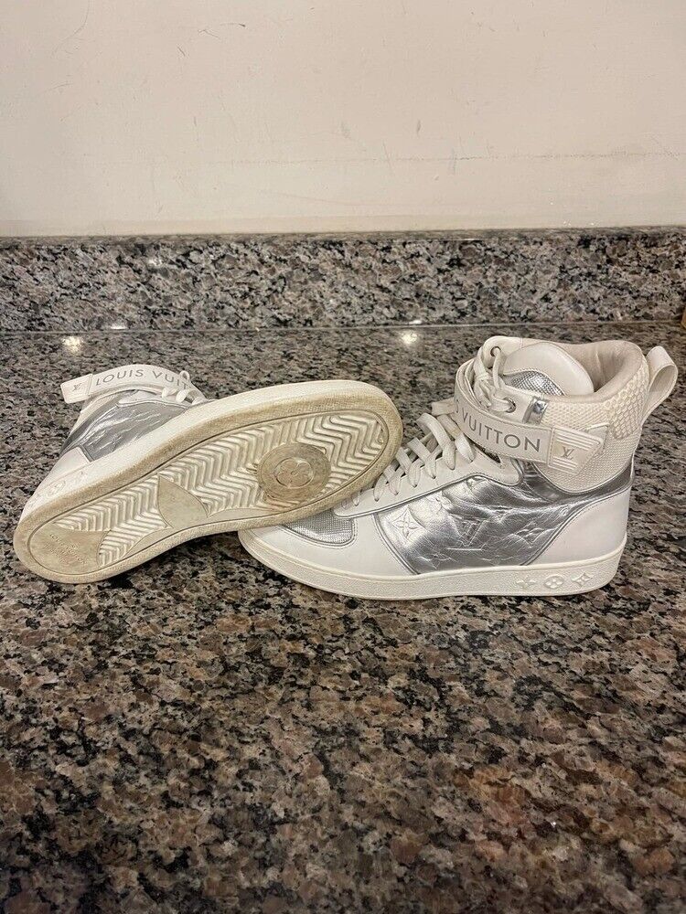 Women's Size 39 Louis Vuitton Boombox Sneakers White/Silver Women's Size 39 Louis Vuitton Boombox Sneakers White/Silver