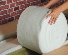 Recycled Plastic Bottle Loft Insulation Roll PET L10m x W390mm x T50mm 3.9SQM