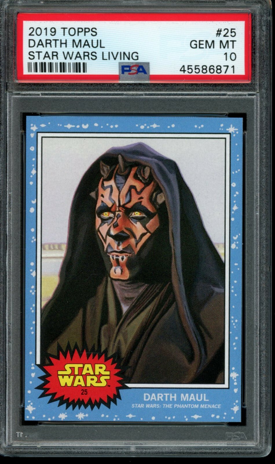 2019 Topps Star Wars Living Set #25 Darth Maul PSA 10 Gem Mint SP Card