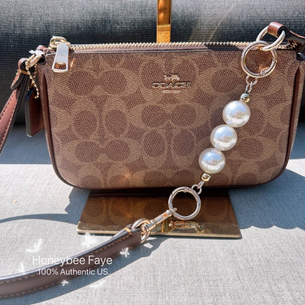新品 COACH コーチ CW426 NOLITA 19 SIG CANVAS NWT Coach Nolita 19 In Signature Canvas CW426 plus extended Pearl