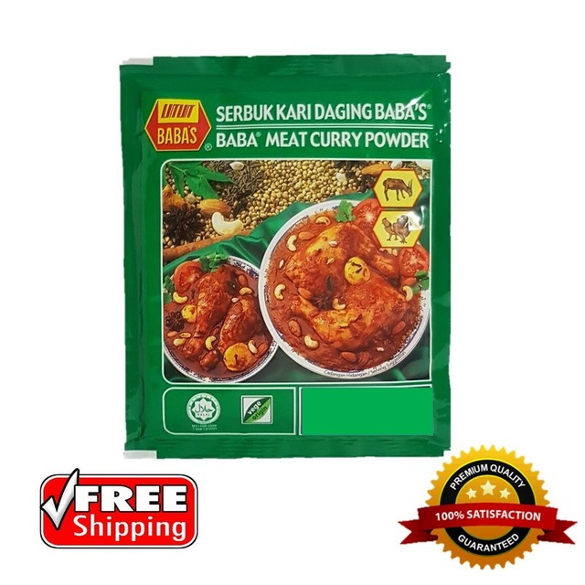 MEAT CURRY POWDER 25GM (0.88 oz) MALAYSIAN BRAND BABA'S FREE TRACKING NUMBER eBay