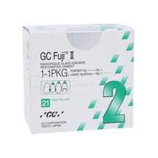 GC 014387 Fuji II 1:1 Glass Ionomer Package 21 Pale Yellow 000101