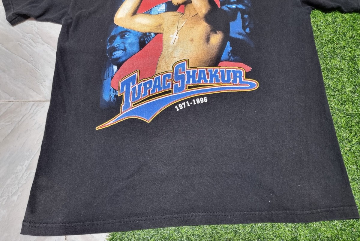 rare Vintage Tupac Shakur Memorial T-Shirt 2Pac Rap Tee Hip Hop