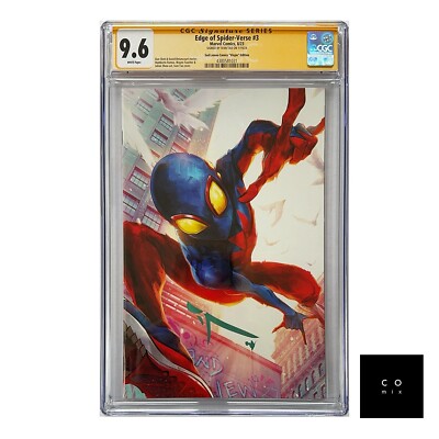 Edge of Spider-Verse #3 GRADED CGC SS 9.6 SIGNED Ivan Tao Virgin VAR  Ltd 1000