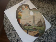 Trade Card. Circa: 1880s.  J.P. Herbert Fine Art Goods. Unusually large size.